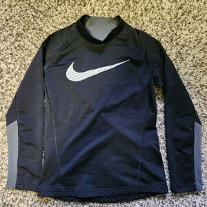 Nike Black and Gray Long Sleeve Shirt